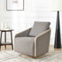 Barnett Swivel Barrel Chair - Slate Gray Modern Swivel Chair | Swivel Accent Chairs | Kinwell Furniture | Swivel Armchairs