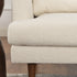Cream Upholstered Loveseat – Albert Loveseat Sofa | 2-Seater Couch | Kinwell Furniture | Mid-Century Modern, Timeless Design