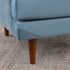 Upholstered Armchair – Blue Square Arm Accent Chair | Performance Fabric Armchair | Kinwell Furniture | Scandinavian, Timeless Design