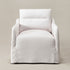 Clara Linen Slipcover Swivel Chair