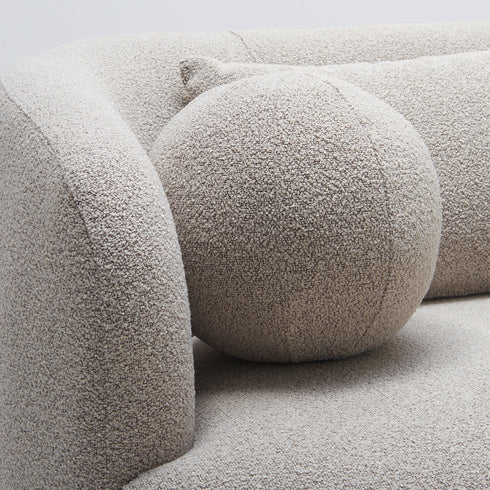 Ashlie Bouclé 3-Seater Sofa - Three Seater Sofa | Kinwell Furniture | Living Room 3 Seater Sofas