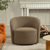 Everitte Bouclé Swivel Barrel Chair