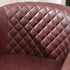 Logan Faux Leather Tufted Swivel Club Chair - Red Modern Swivel Chair | Swivel Accent Chairs | Kinwell Furniture | Swivel Armchairs