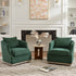 Minerva Swivel Barrel Chair - Green Modern Swivel Chair | Swivel Accent Chairs | Kinwell Furniture | Swivel Armchairs