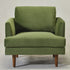 Upholstered Armchair – Green Square Arm Accent Chair | Performance Fabric Armchair | Kinwell Furniture | Scandinavian, Timeless Design