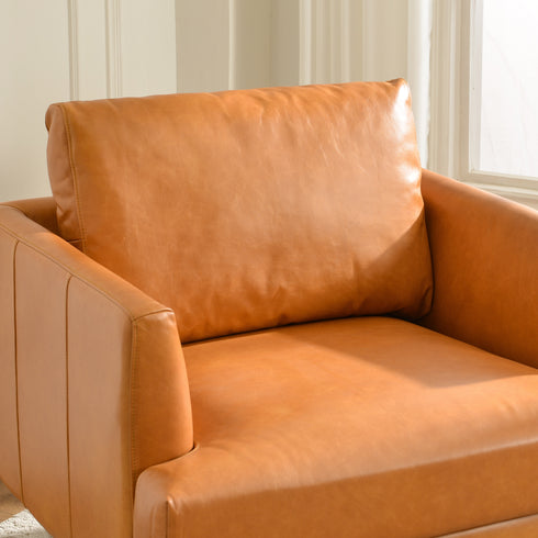 Samuel Tapered Arm Leather Chair