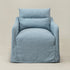 Clara Linen Slipcover Swivel Chair