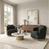 Minerva Swivel Barrel Chair - Black Modern Swivel Chair | Swivel Accent Chairs | Kinwell Furniture | Swivel Armchairs