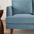 Blue Upholstered Loveseat – Albert Loveseat Sofa | 2-Seater Couch | Kinwell Furniture | Mid-Century Modern, Timeless Design