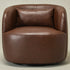 Ashlie Faux Leather Swivel Chair - Brown Modern Swivel Chair | Swivel Accent Chairs | Kinwell Furniture | Swivel Armchairs