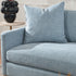 Goose Down Feathers Upholstered Sofa – Blue 3 Seater Sofa | Three Seater Couch | Kinwell Furniture | Modern Upholstered Sofas