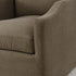 Charles Slipcover Swivel Barrel Chair – Brown Modern Swivel Chair | Slipcover Swivel Chairs | Kinwell Furniture | Swivel Armchairs