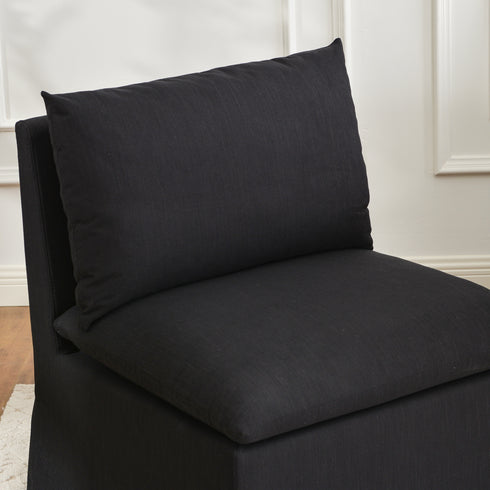 Nelly Performance Dining Chair - Black Modern Dining Chair | Dining Chairs | Kinwell Furniture | Upholstered Dining Chairs