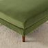 Albert Linen Blend Ottoman – Footrest & Pouf | Living Room Accent Seat | Kinwell Furniture | Contemporary Ottoman | Green