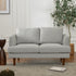 Gray Upholstered Loveseat – Albert Loveseat Sofa | 2-Seater Couch | Kinwell Furniture | Mid-Century Modern, Timeless Design