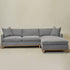 Goose Down Feathers Upholstered Sectional Sofa | Cloud Soft L-Shaped Sectional with Chaise | Down Filled Modern Sectional Couch | Comfortable Everyday Sectional Sofa | Modular L-Shape Sectional | Kinwell Furniture