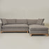 Goose Down Feathers Upholstered Sectional Sofa | Cloud Soft L-Shaped Sectional with Chaise | Down Filled Modern Sectional Couch | Comfortable Everyday Sectional Sofa | Modular L-Shape Sectional | Kinwell Furniture