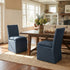 Diane Performance Dining Side Chair with Casters - Dining Chair | Modern Kitchen Chairs | Kinwell Furniture | Dining Chairs Performance Fabric