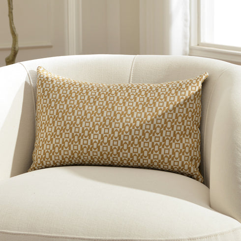 Maurice Two-Tone Textured Throw Pillow