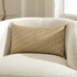 Maurice Two-Tone Textured Throw Pillow
