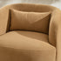 Ashlie Chenille Swivel Barrel Chair - Brown Modern Swivel Chair | Swivel Accent Chairs | Kinwell Furniture | Swivel Armchairs