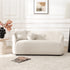 Susie White Bouclé Loveseat Couch | Stylish White Bouclé Loveseat | Kinwell Furniture | 2-Seater Sofas for Apartments