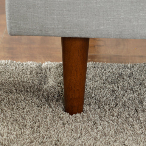 Gray Upholstered Loveseat – Albert Loveseat Sofa | 2-Seater Couch | Kinwell Furniture | Mid-Century Modern, Timeless Design