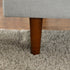 Gray Upholstered Loveseat – Albert Loveseat Sofa | 2-Seater Couch | Kinwell Furniture | Mid-Century Modern, Timeless Design