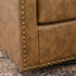Logan Faux Leather Tufted Swivel Club Chair - Modern Swivel Chair | Swivel Accent Chairs | Kinwell Furniture | Swivel Armchairs