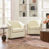 Logan Faux Leather Tufted Swivel Club Chair - Modern Swivel Chair | Swivel Accent Chairs | Kinwell Furniture | Swivel Armchairs