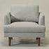 Upholstered Armchair – Gray Square Arm Accent Chair | Performance Fabric Armchair | Kinwell Furniture | Scandinavian, Timeless Design