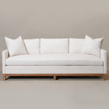 Goose Down Feathers Upholstered Sofa – Cream 3 Seater Sofa | Three Seater Couch | Kinwell Furniture | Modern Upholstered Sofas