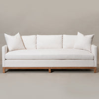 Goose Down Feathers Upholstered Sofa – Cream 3 Seater Sofa | Three Seater Couch | Kinwell Furniture | Modern Upholstered Sofas