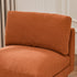 Montyne Bouclé Armless Chair - Caramel Accent Chair | Warm Brown Lounge Chair | Kinwell Furniture | Modern Accent Seating