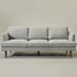 Gray Upholstered Sofa – Albert Sofa Couch | 3-Seater Sofa | Kinwell Furniture | Mid-Century Modern, Timeless Design