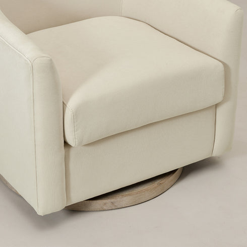 Ethel Swivel Nursery Glider - Beige Nursery Glider | Glider Chairs | Kinwell Furniture | Modern Nursing Chairs | Recliners & Rockers
