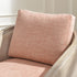 Claude Linen Swivel Cane Chair