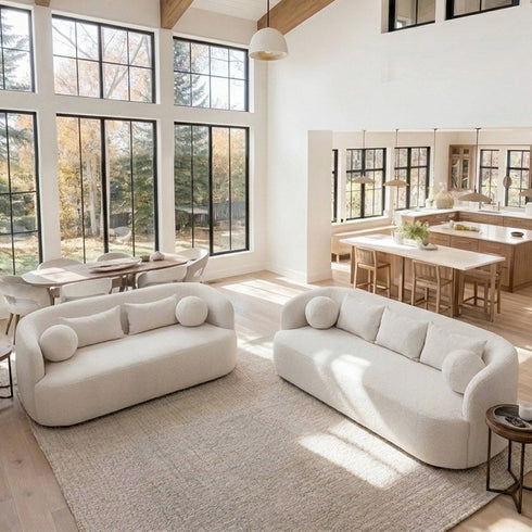 Ashlie Bouclé 3-Seater Sofa