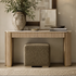 Ida Bouclé Square Ottoman