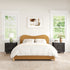 Dorothy Bed Frame with Headboard – Caramel Modern Full Bed Frame | Platform Beds | Kinwell Furniture | Bedroom Bed Headboard