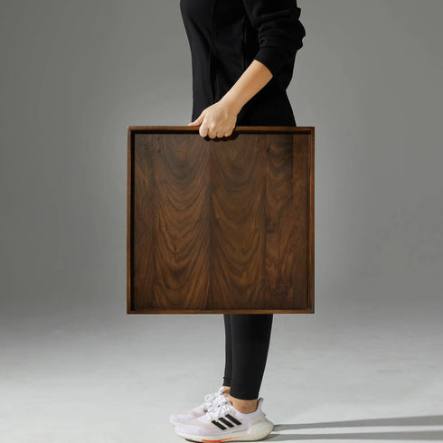 Square Black Walnut Serving Tray - Kinwell Furniture
