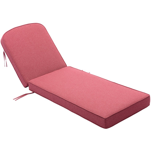 Ranu Extra Thick Outdoor Cushion Set – Red Patio Chair Cushions | Outdoor Seat & Back Cushions | Weather-Resistant Outdoor Cushions | Kinwell Furniture