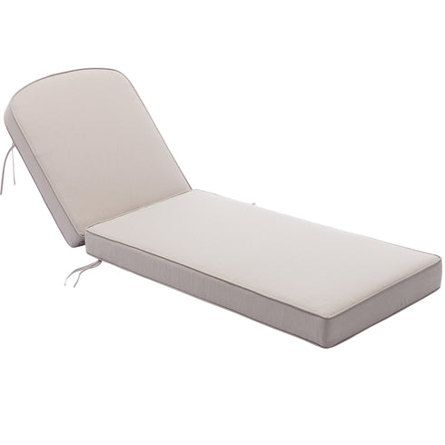 Ranu Extra Thick Outdoor Cushion Set – Beige Patio Chair Cushions | Outdoor Seat & Back Cushions | Weather-Resistant Outdoor Cushions | Kinwell Furniture