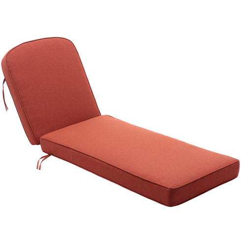 Ranu Extra Thick Outdoor Cushion Set – Orange Patio Chair Cushions | Outdoor Seat & Back Cushions | Weather-Resistant Outdoor Cushions | Kinwell Furniture