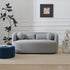 Ashlie Bouclé Loveseat |Light Gray Loveseat | Fabric Loveseat Couch | Kinwell Furniture | Modern Loveseats & Comfortable Loveseat Sofa