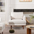Upholstered Armchair – Ivory Square Arm Accent Chair | Performance Fabric Armchair | Kinwell Furniture | Scandinavian, Timeless Design
