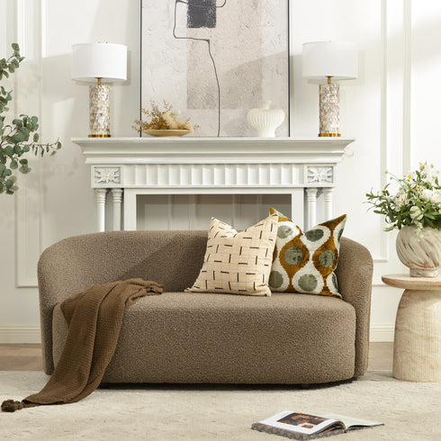 Everitte Bouclé Loveseat Sofa