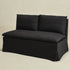 Nelly Performance Bench Banquette - Black Modern Banquette Bench | Dining Benches & Banquettes | Kinwell Furniture | Upholstered Banquette Bench