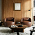 Ashlie Faux Leather Swivel Chair - Brown Modern Swivel Chair | Swivel Accent Chairs | Kinwell Furniture | Swivel Armchairs