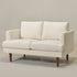 Cream Upholstered Loveseat – Albert Loveseat Sofa | 2-Seater Couch | Kinwell Furniture | Mid-Century Modern, Timeless Design